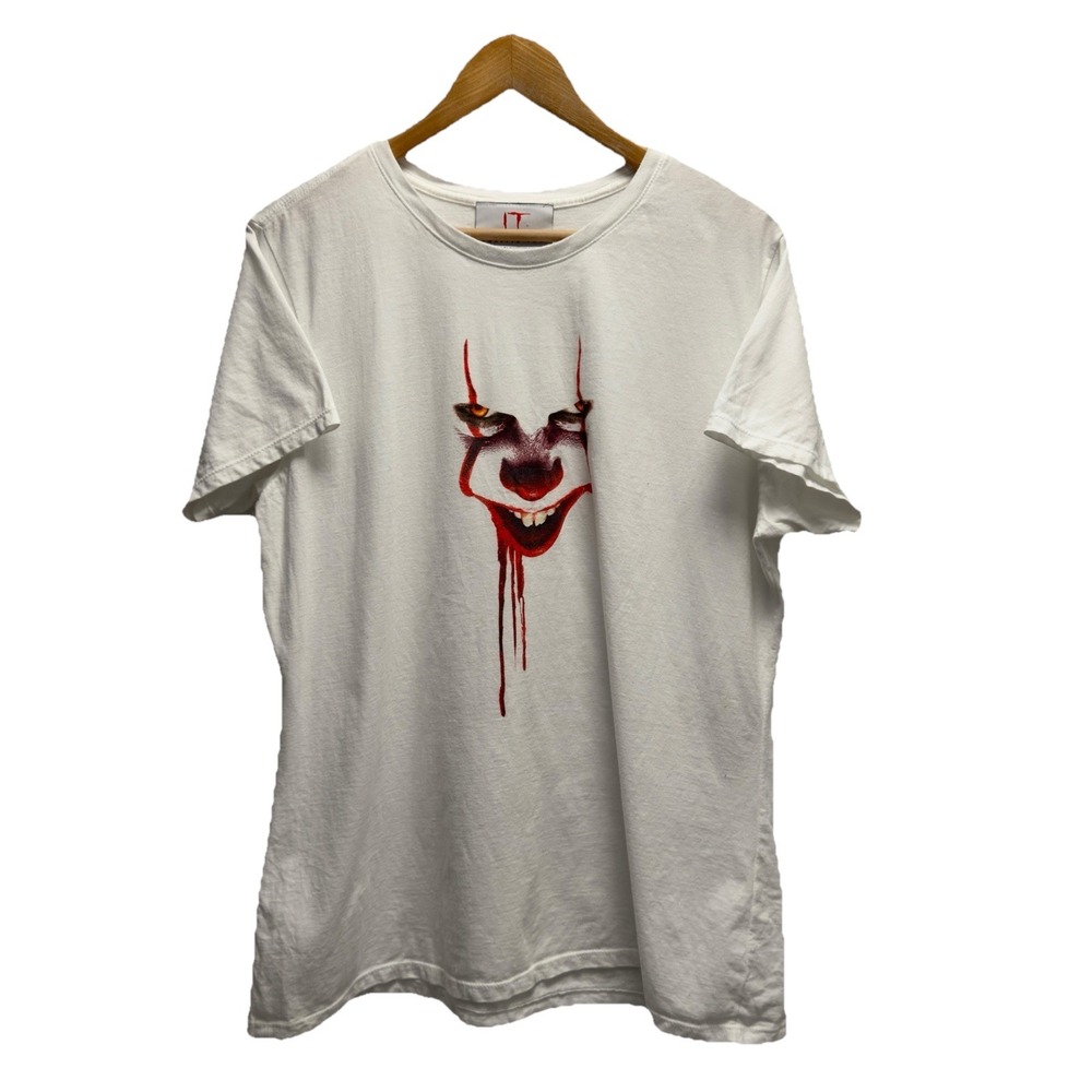 Vixen Micheline Pitt Chapter Two "IT" Women's XXL Halloween Clown White T-Shirt‎